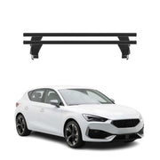 Menabo Barres de toit Transversales pour Cupra Leon IV 2020-2023 Pre-FL Noir 2x