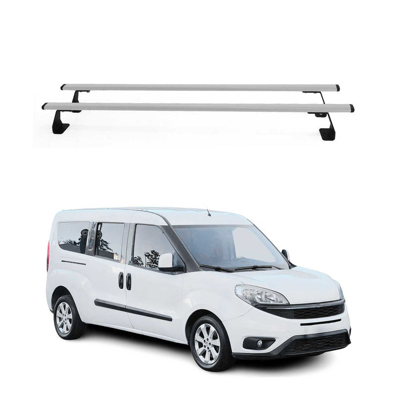 Barres de toit pour Opel Combo D 2011-2018 2 Pcs en Acier gris