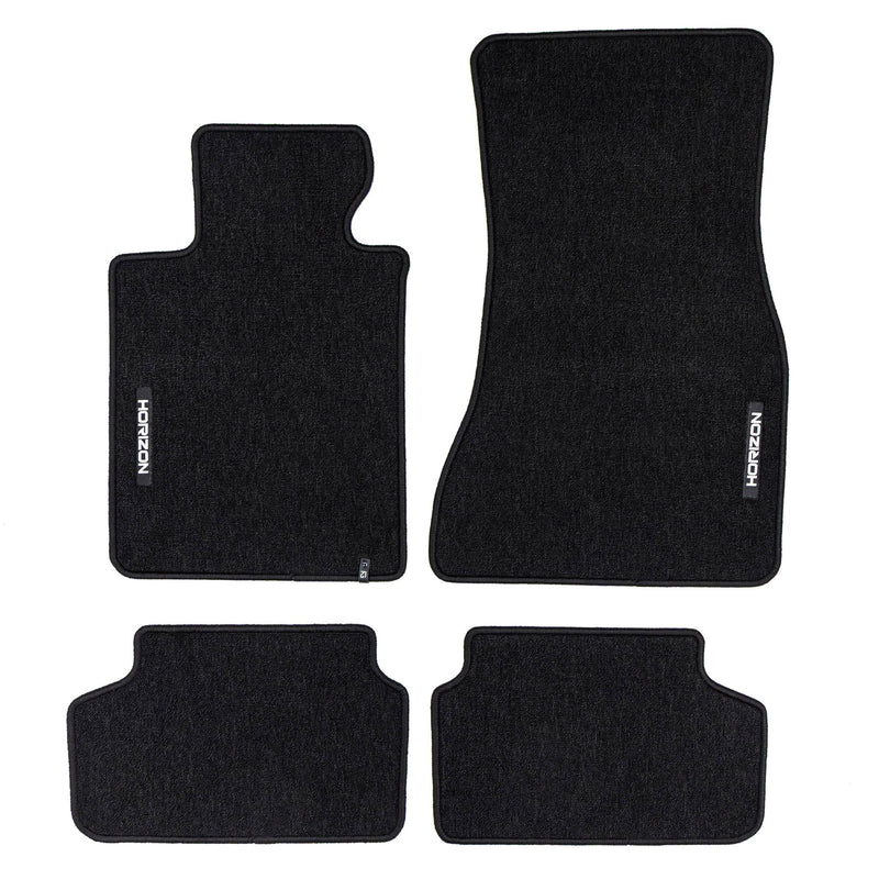 Tapis de Sol de Voiture pour BMW Série 5 G30 G31 2017-2023 Velours Noir 4Pcs