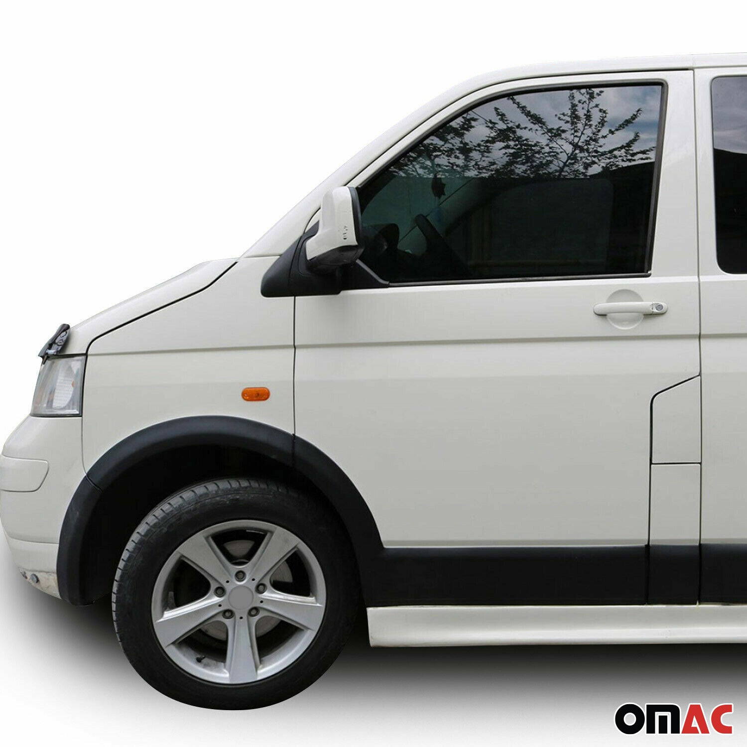 OMAC Protection d'aile pour VW T5 Transporter 2003-2015 L1 ABS Noir 11 Pcs