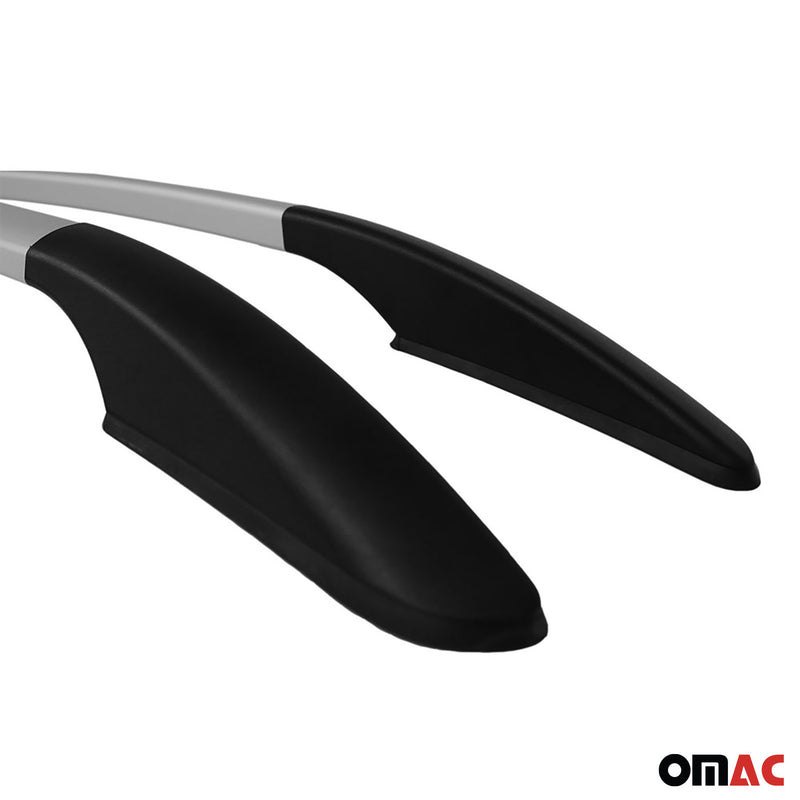 Barres de toit longitudinales pour Mercedes A Klasse W177 2018-2025 en Alu gris