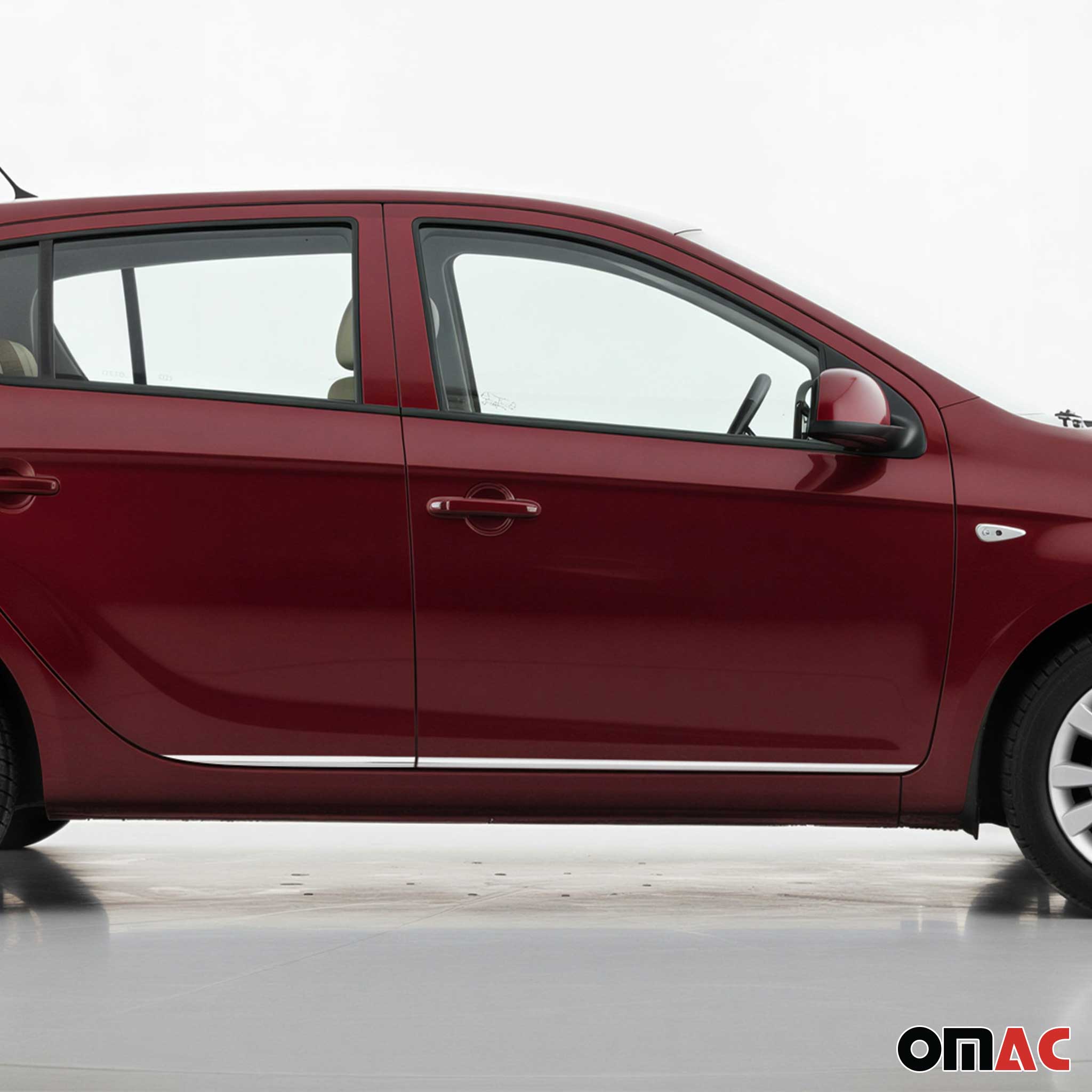 Garniture Baguette de porte latérale pour Hyundai i20 2008-2014 HB inox 4Pcs