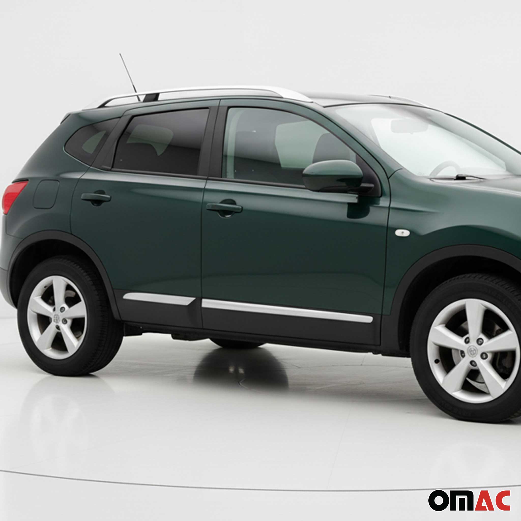 Garniture Baguette de porte latérale pour Nissan Qashqai +2 2008-2014 inox 4Pcs