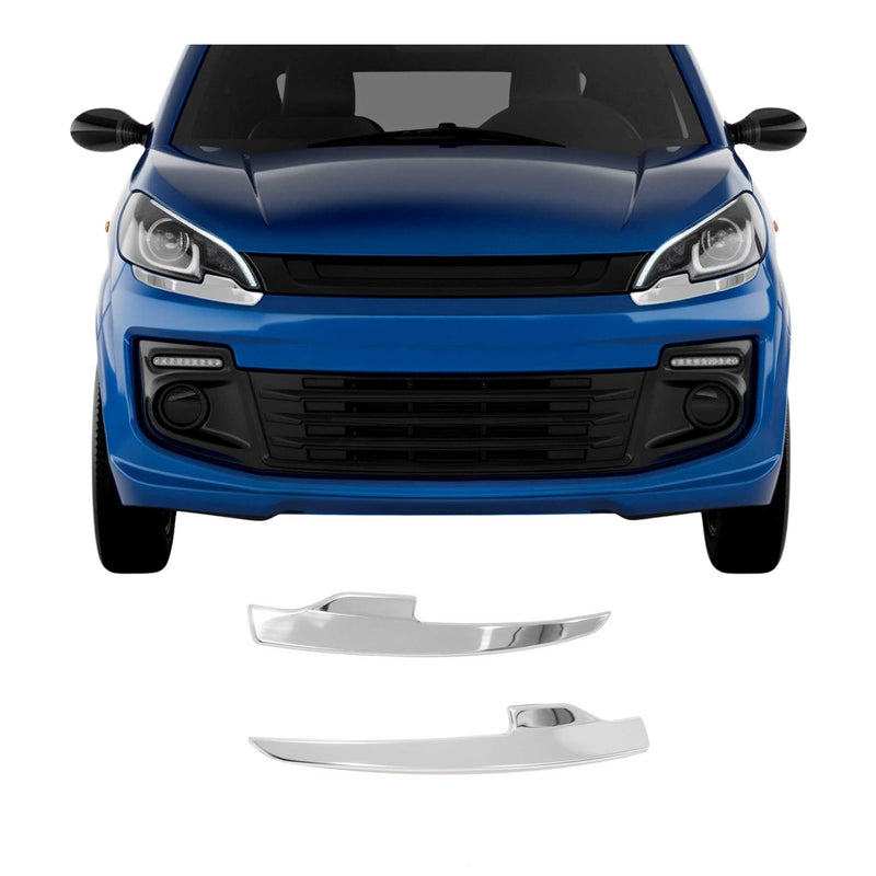 Cadres De Phare Avant pour Ligier JS 56 en acier inoxydable chromé