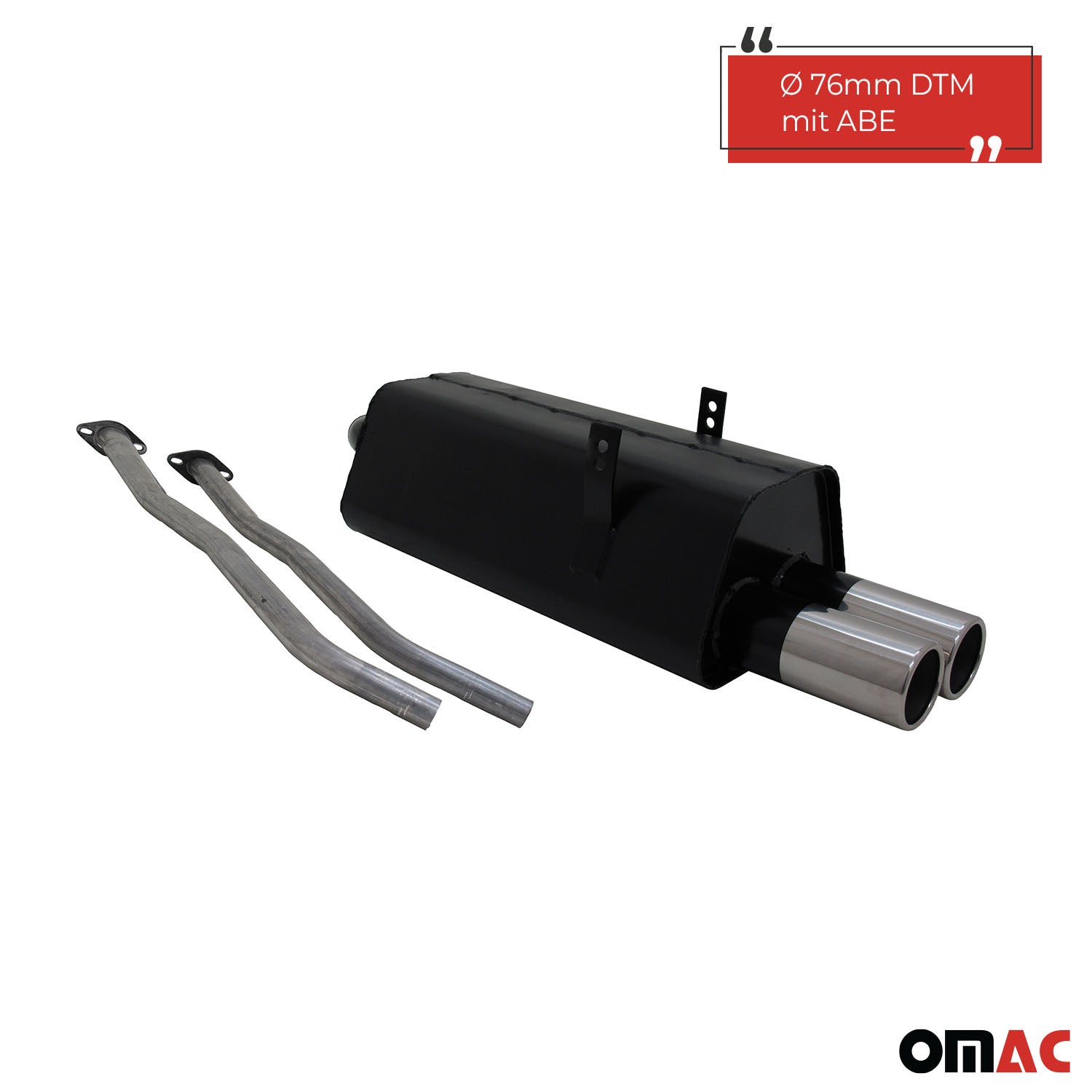 Échappement arrière sport Novus pour BMW Série 3 E36 325i 2x76mm avec ABE