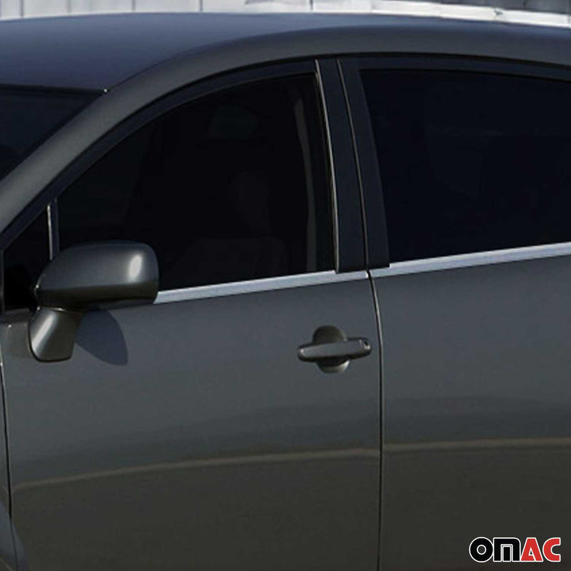 Garniture De Fenétre pour Toyota Corolla Verso 2004-2009 en acier inox chrome