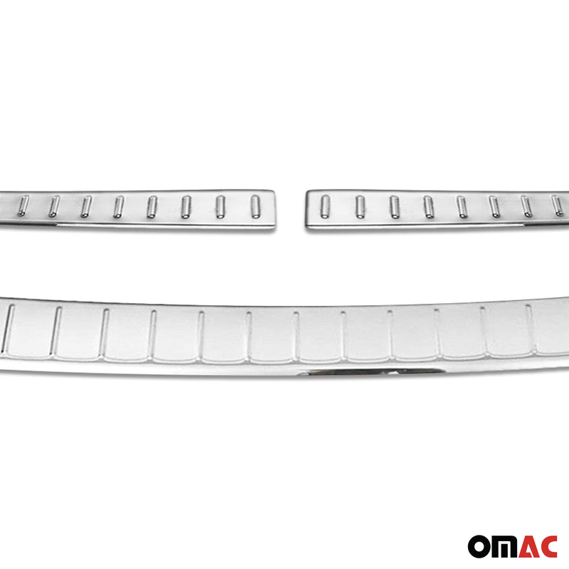 Kit Protection de Pare-Chocs arrière pour Opel Crossland X 2017-21 Brillant inox