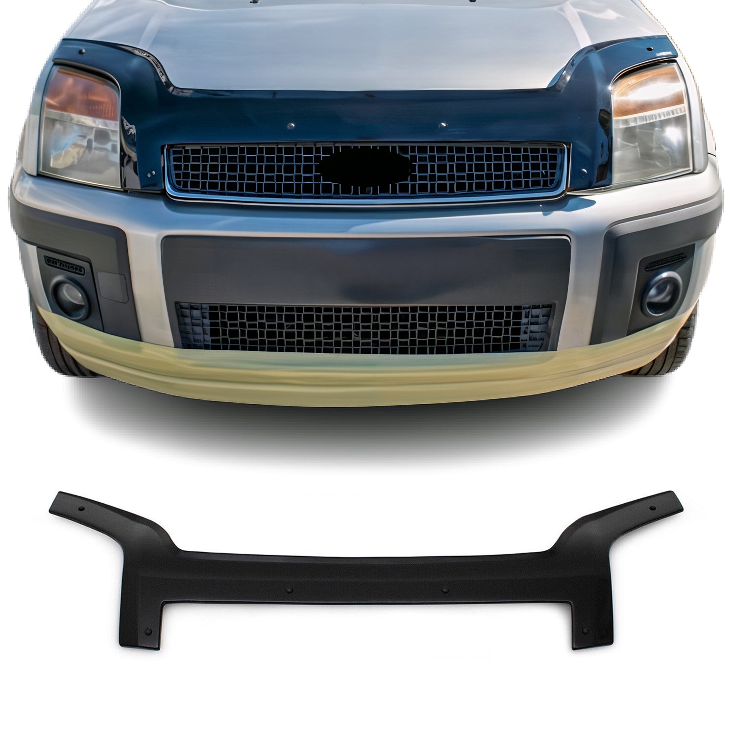 Deflecteurs d'air capot de voiture pour Ford Fusion 2002-2012 Acrylique Noir