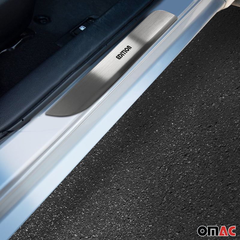 Couverture De Seuil De Porte pour Peugeot 5008 2016-2025 Inox Chromé 4x