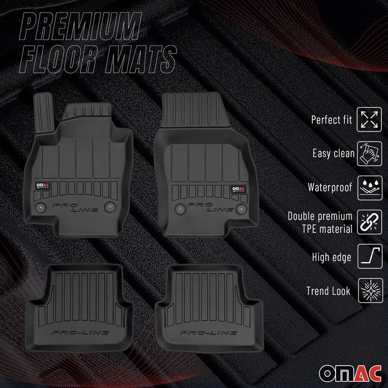 Tapis de Sol pour Seat Arona 2017-2022 Caoutchouc TPE Noir