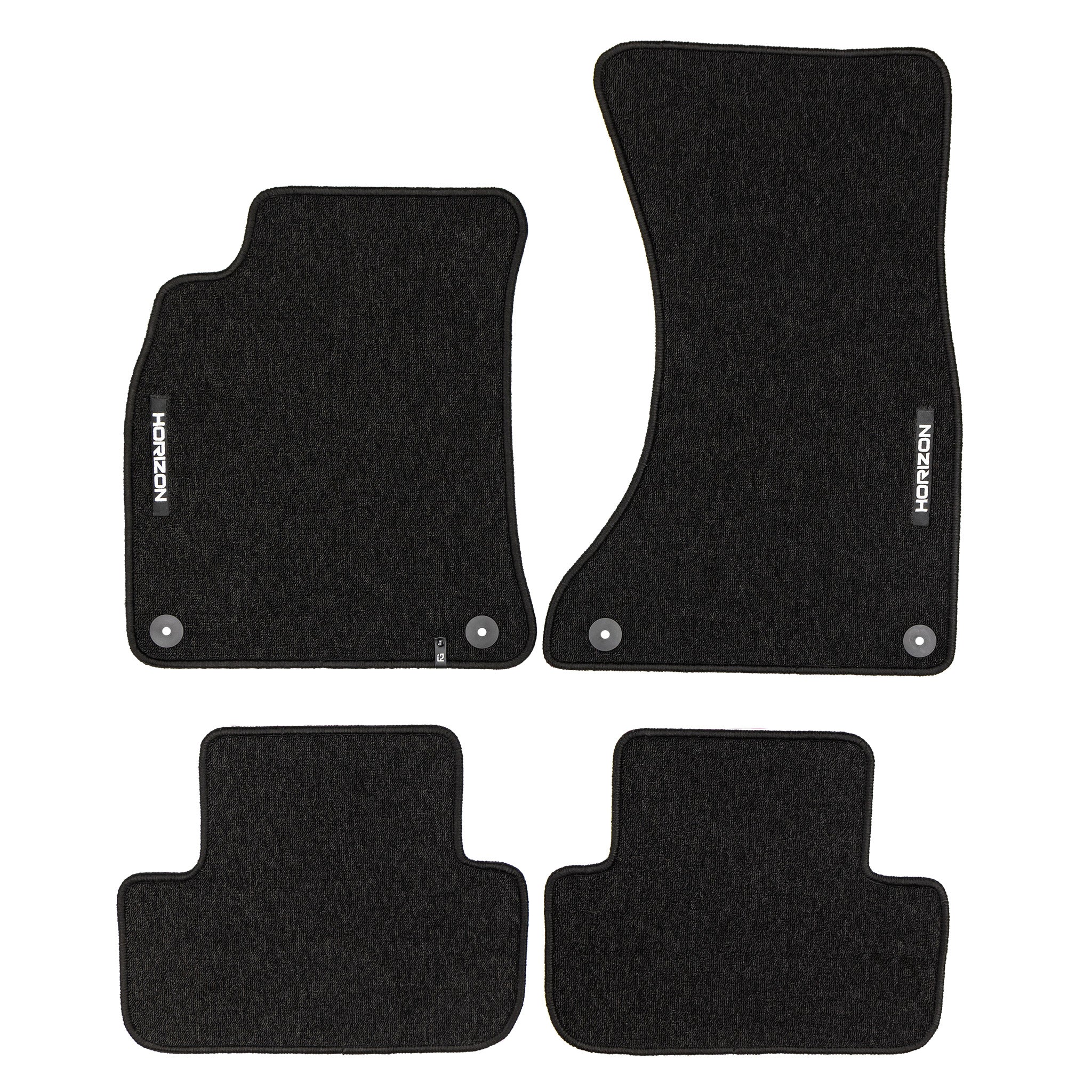 Tapis de Sol de Voiture pour Audi A4 B8 2007-2015 Velours solide et durable 4Pcs
