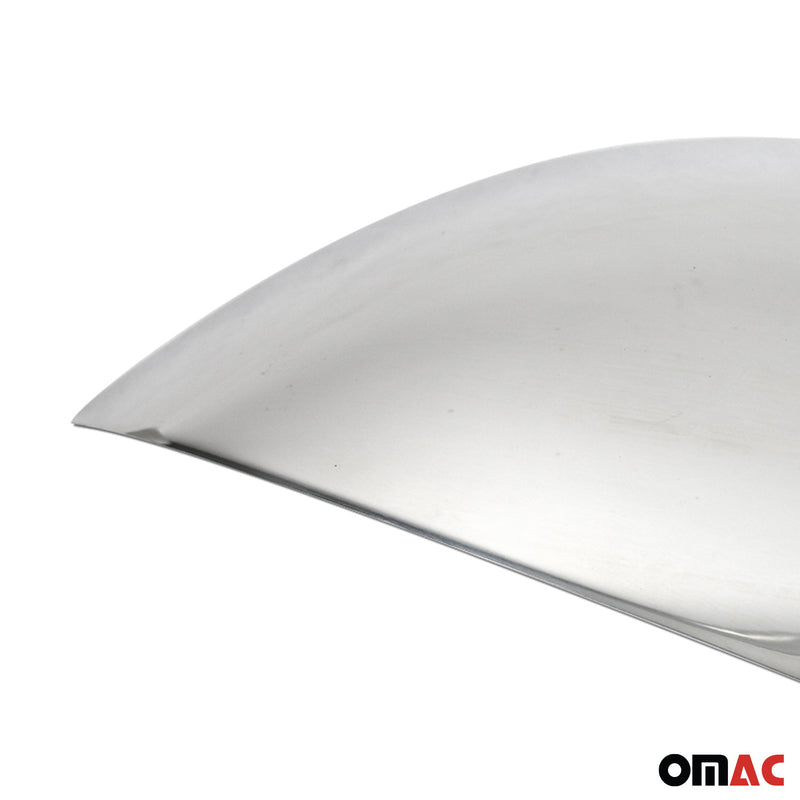 Coques de Rétroviseurs pour Seat Leon II 2005-2012 en Acier Chromé Argent