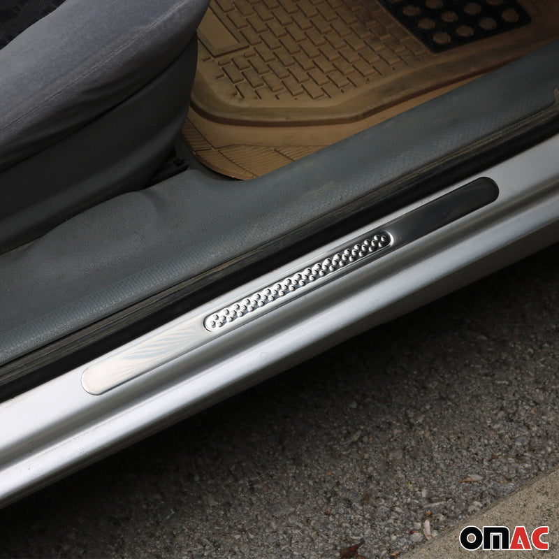 Seuils de porte pour Fiat Grande Punto 2005-2009 Inox 4x