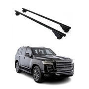 Barres de toit Transversales pour Toyota Land Cruiser 2020-2021 Fer Noir