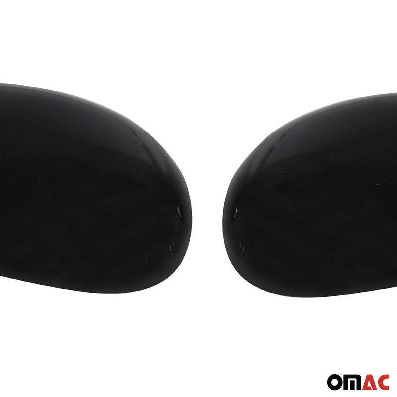 Coques de Rétroviseurs pour Citroen C2 2003-2009 Abs Piano Noir 2x