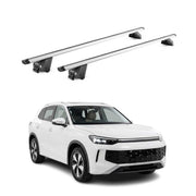 Barres de toit transversales pour VW Tayron II 2024-2026 Aluminium Gris ABE