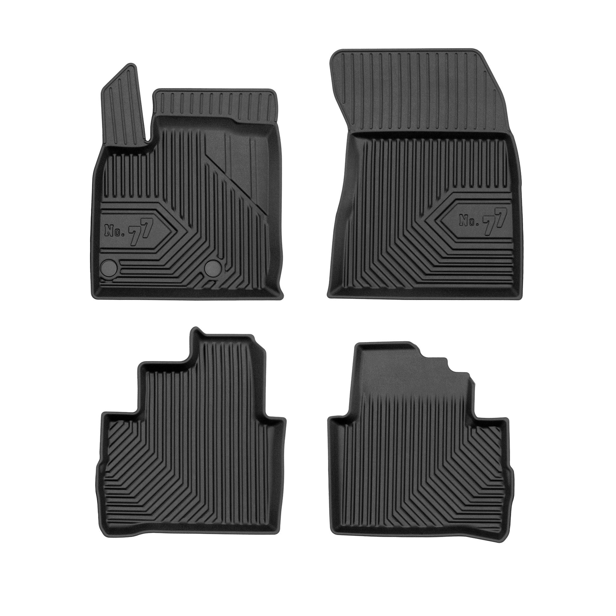 Tapis de Sol de Voiture pour Nissan Qashqai III 2021-2026 TPE Imperméable 4Pcs