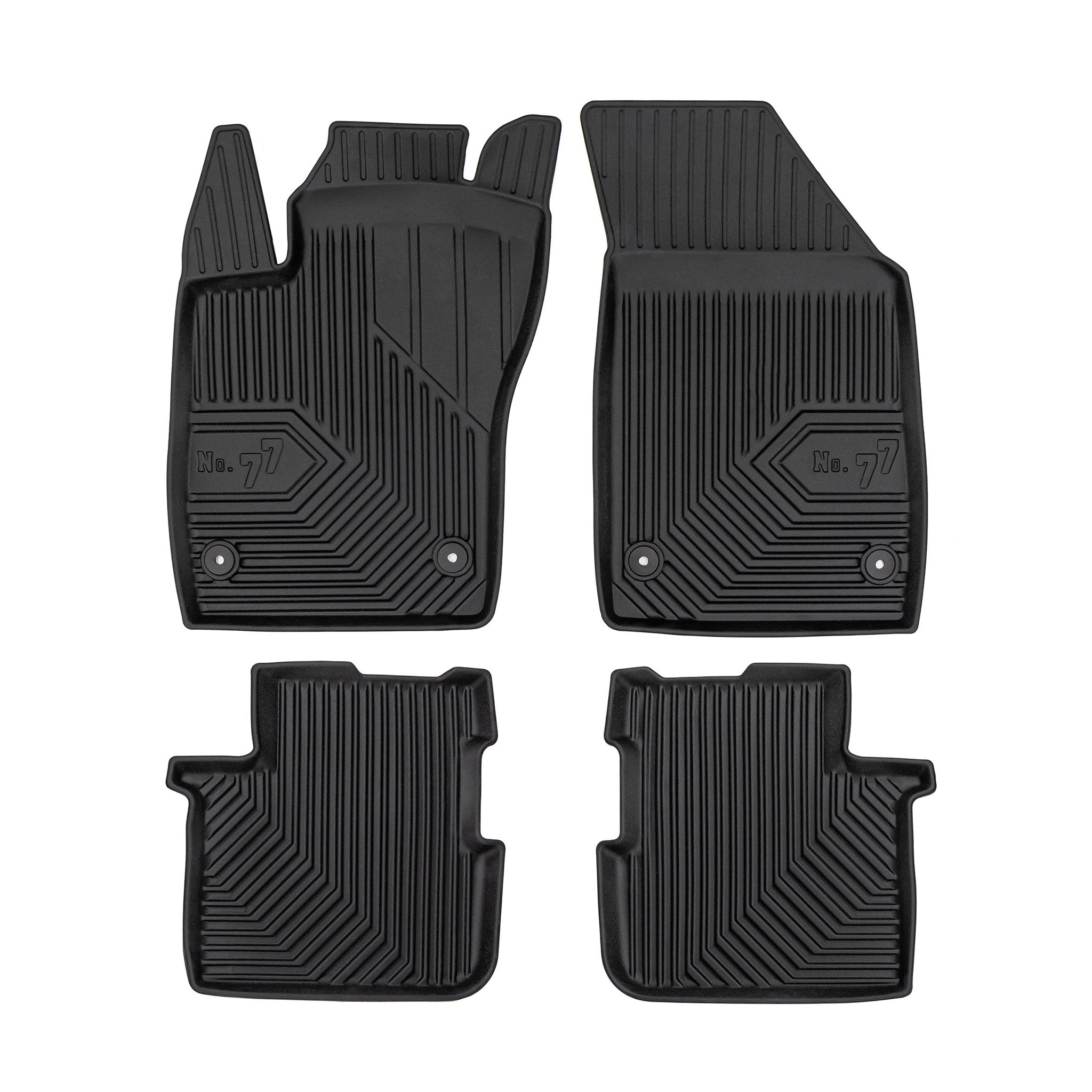 Tapis de Sol de Voiture pour Fiat Tipo Berline 2015-2026 TPE Imperméable 4Pcs