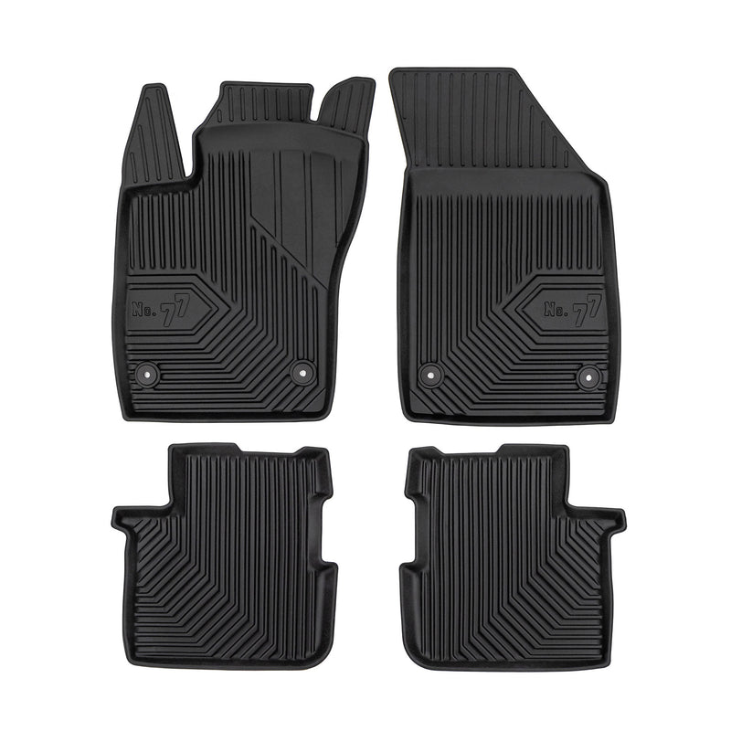 Tapis de Sol de Voiture pour Fiat Tipo Berline 2015-2025 TPE Imperméable 4Pcs
