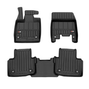 OMAC Tapis de sol sur mesure noir pour Jaguar I-PACE 2018-2024 3 pièces TPE