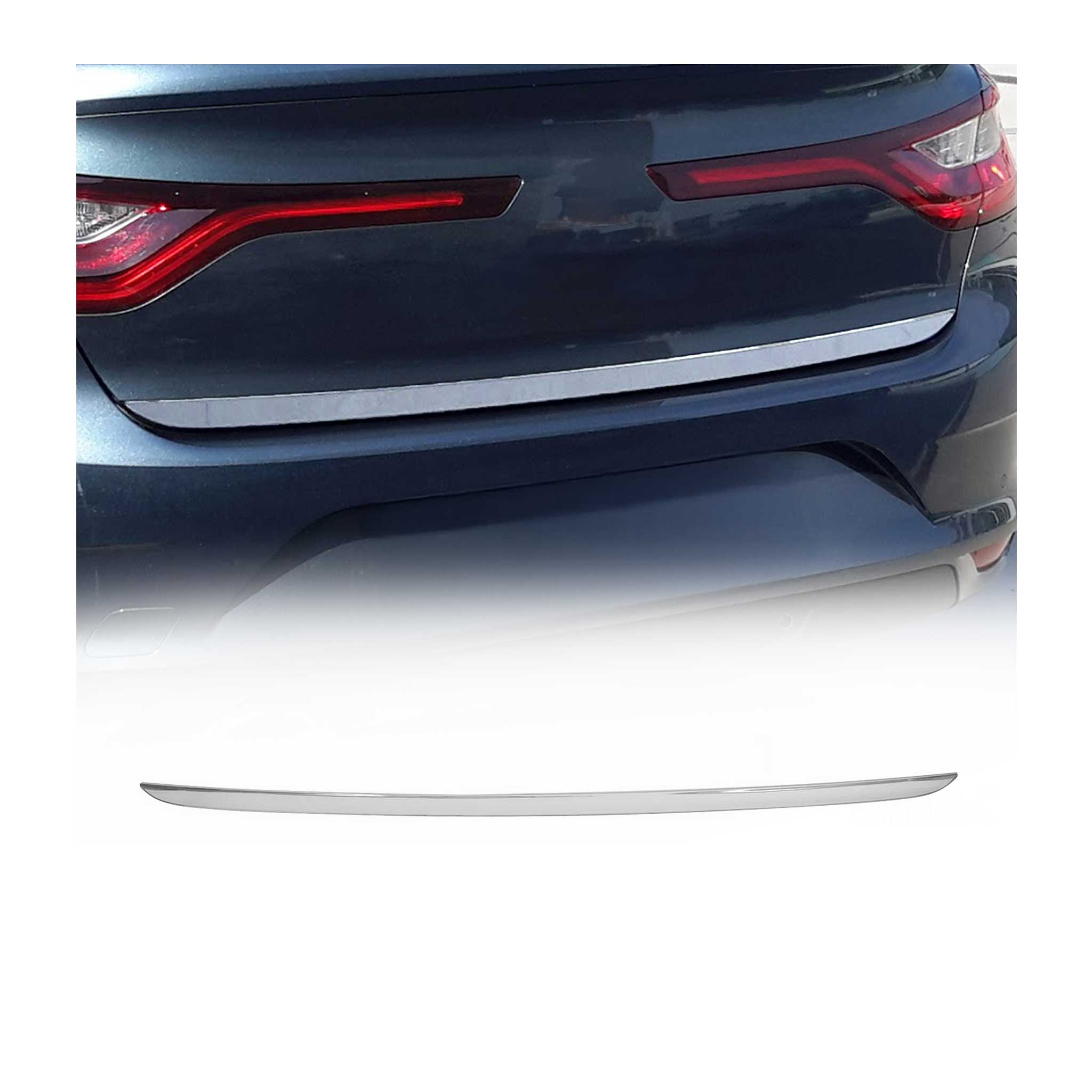 Garniture de Hayon Coffre pour Renault Megane IV 2015-2020 acier inox