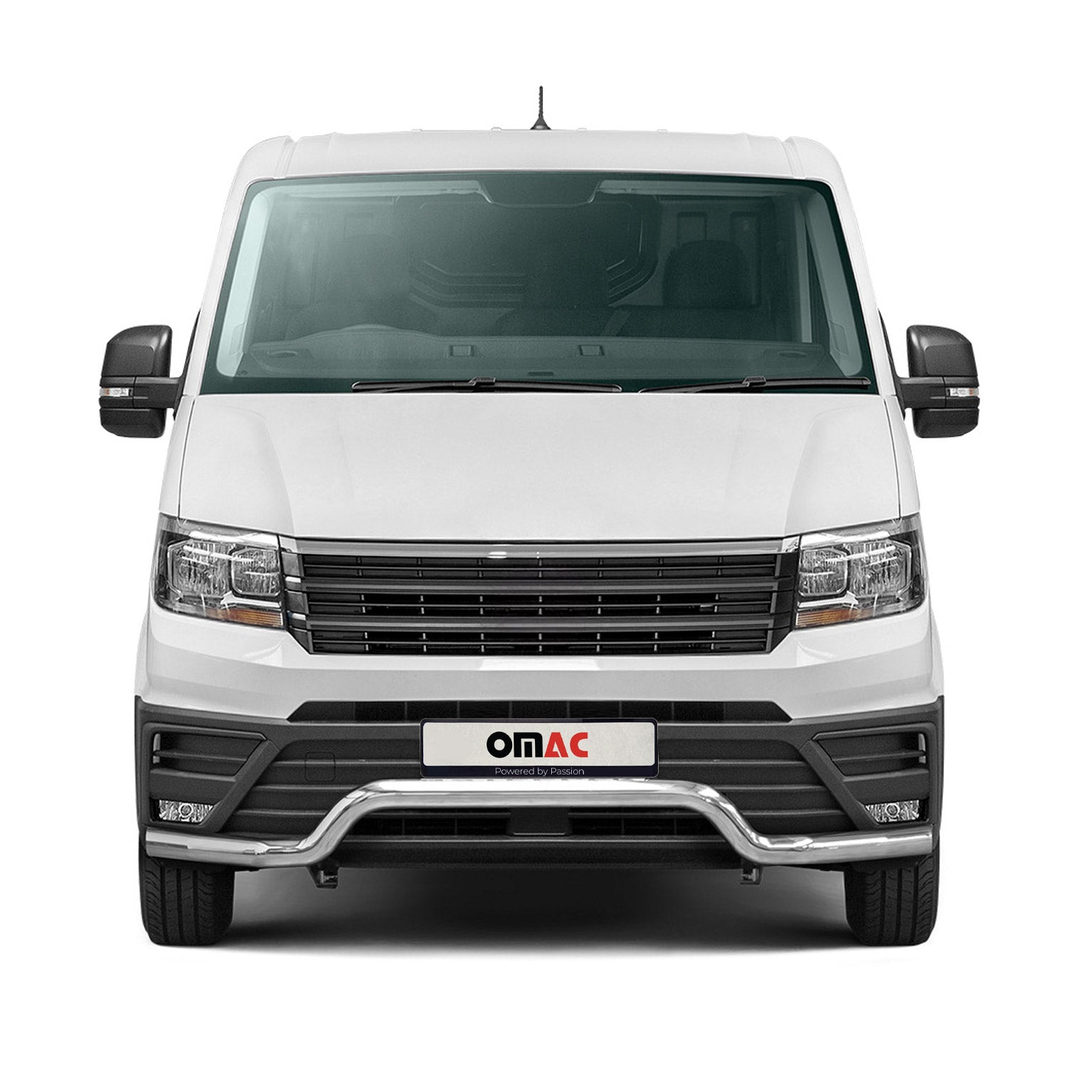 Pare-Buffle Avant Pour VW Crafter 2017-2026 en Acier Inoxydable Argent