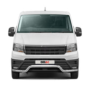 Pare-Buffle Avant Pour VW Crafter 2017-2026 en Acier Inoxydable Argent