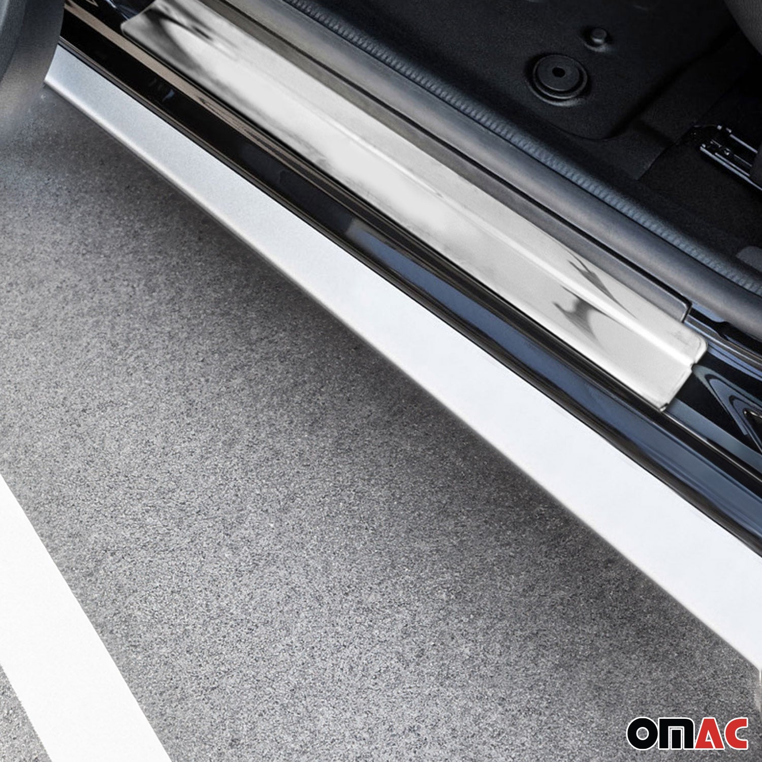 Couverture de Seuil de porte pour Toyota RAV4 2013-2018 acier inox chromé 4 Pcs