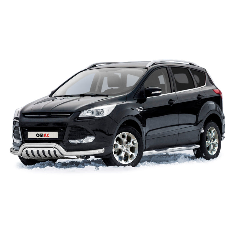 Pare-Buffle Avant Pour Ford Kuga 2012-2017 en Acier Inox Argent