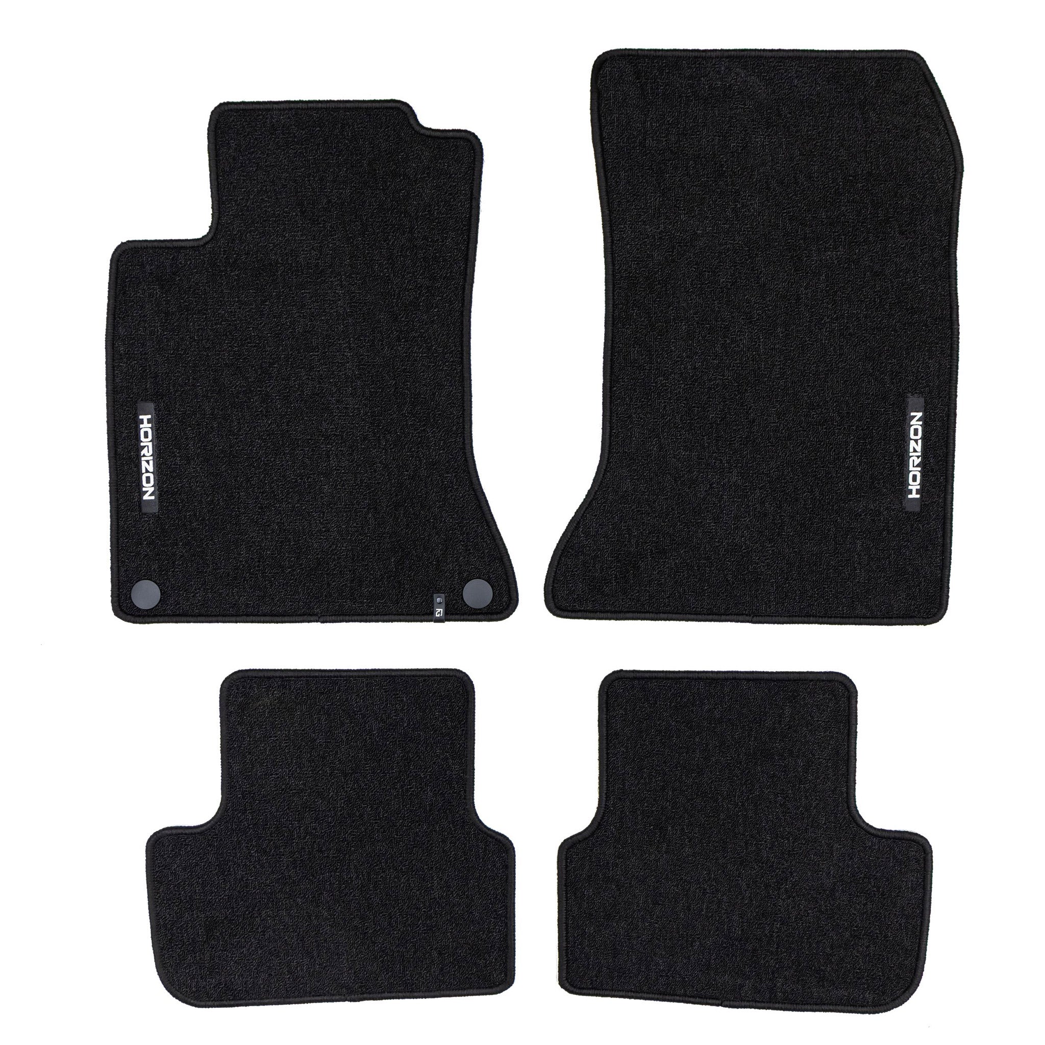 Tapis de sol pour Mercedes-Benz Classe A W176 2012-2018 Velours Noir 4Pcs