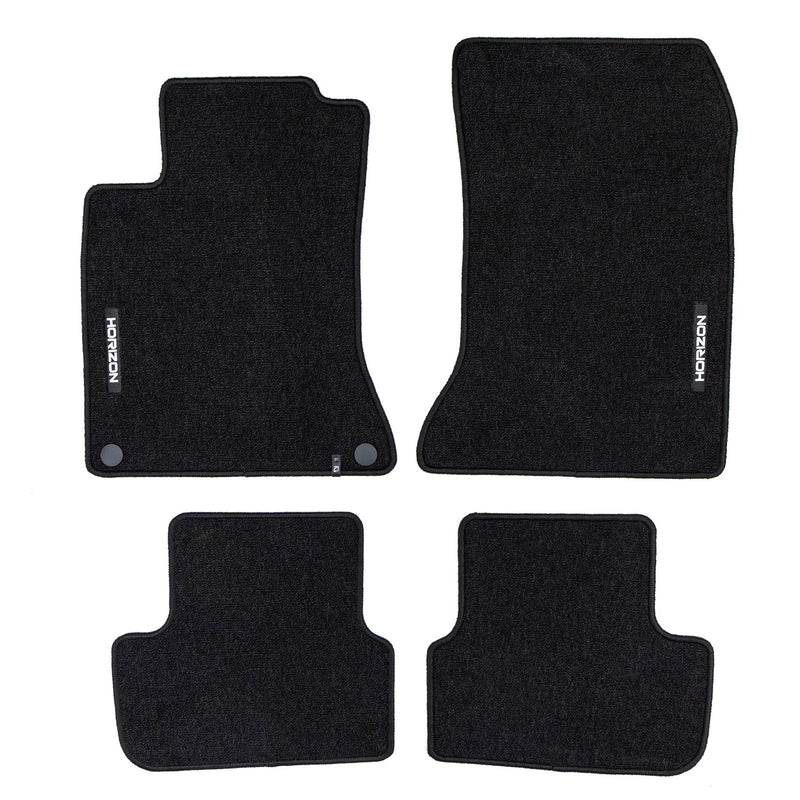 Tapis de sol pour Mercedes-Benz Classe A W176 2012-2018 Velours Noir 4Pcs