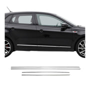 Bande baguette de porte latérale pour VW Polo 2017-2021 en acier inoxydable 4Pcs