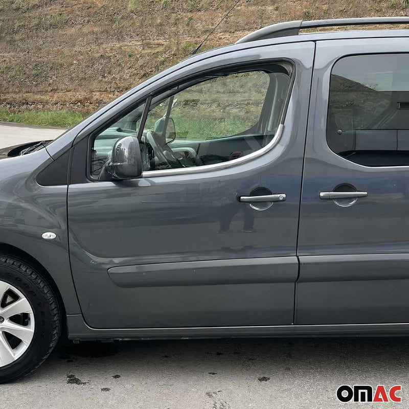 Garniture de Fenêtre pour Peugeot Partner Citroen Berlingo 2008-2018 Acier 2x