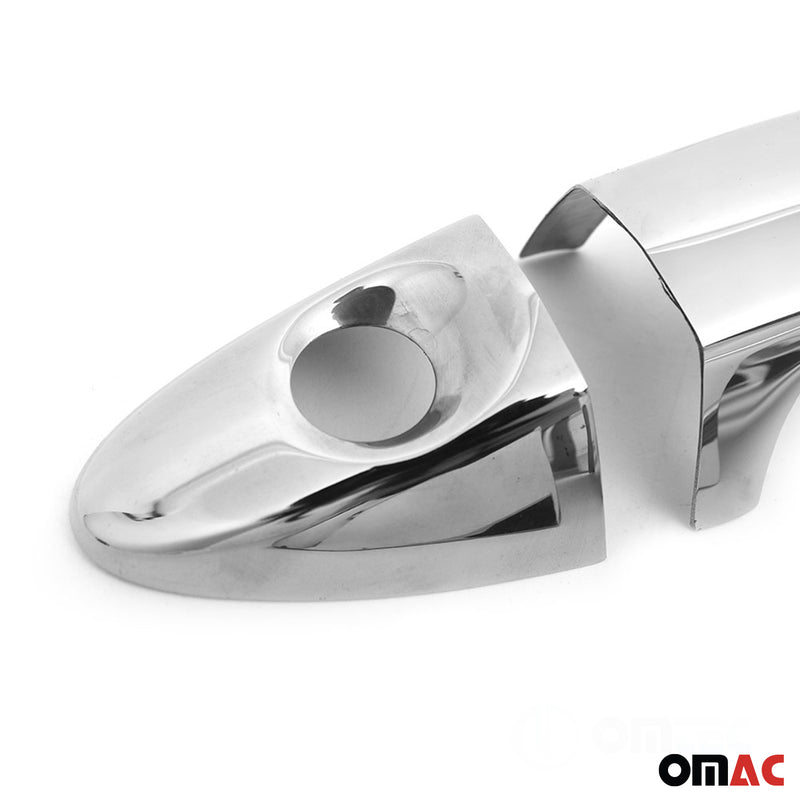 Couverture de poignée de porte pour Ford Tourneo Courier 2023-2025 Argent 10x