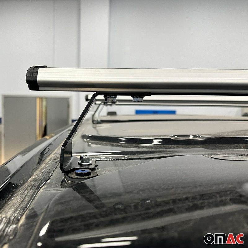 Barres de toit transversales pour Ford Transit Tourneo Custom 2023-2025 3Pcs Alu