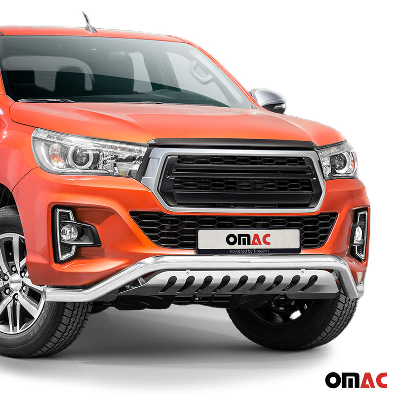 Pare-Buffle Avant Pour Toyota Hilux 2018-2020 Acier Inoxy