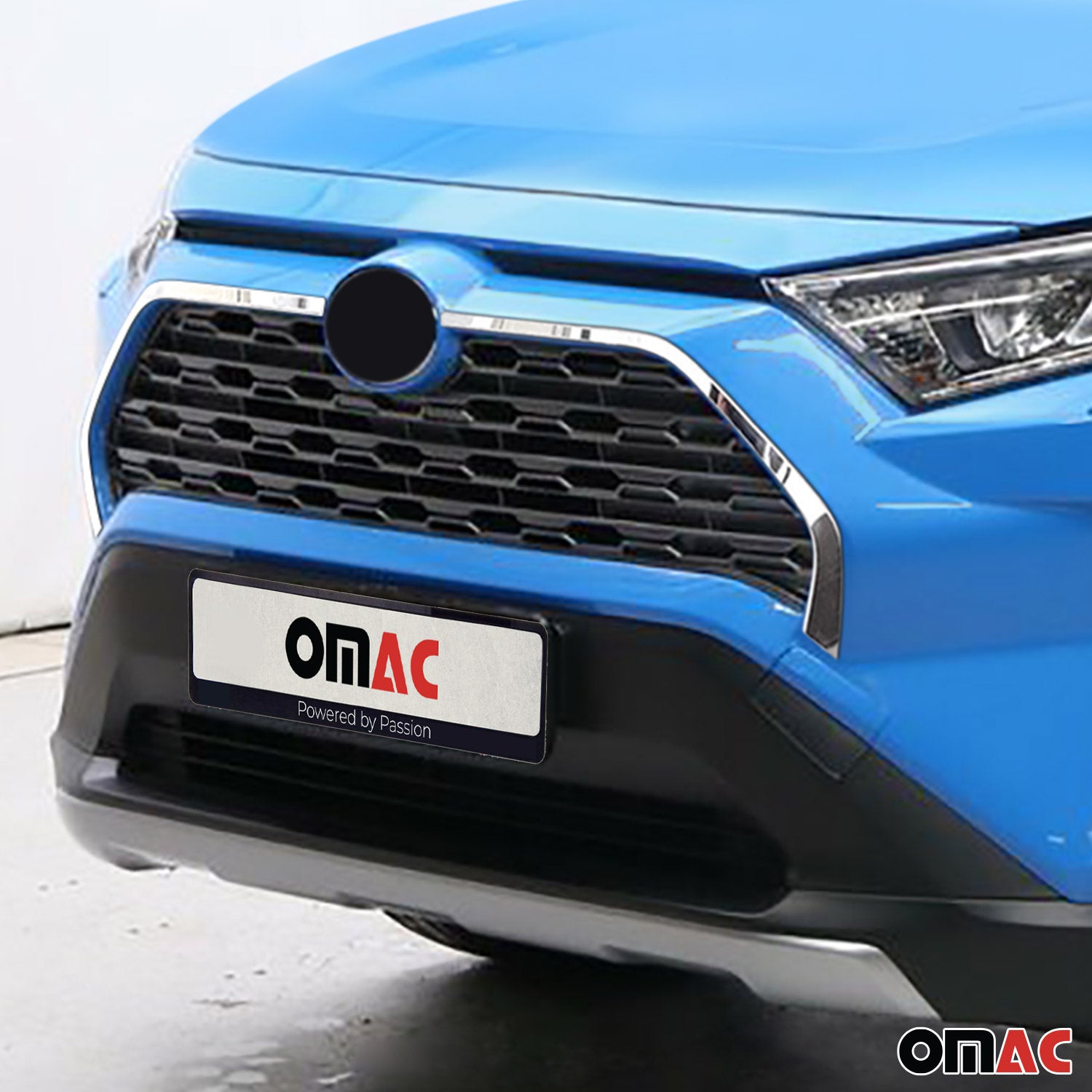 Moulure de Grille de Calandre pour Toyota RAV4 2019-2025 Chromé 2Pcs