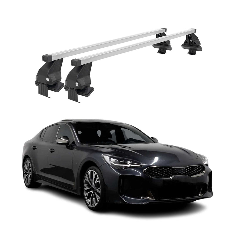 Barres de toit transversales pour Kia Stinger 2018-2024 Gris