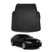 OMAC Tapis de coffre pour BMW Serie 4 F32 2013-2020 en caoutchouc TPE noir