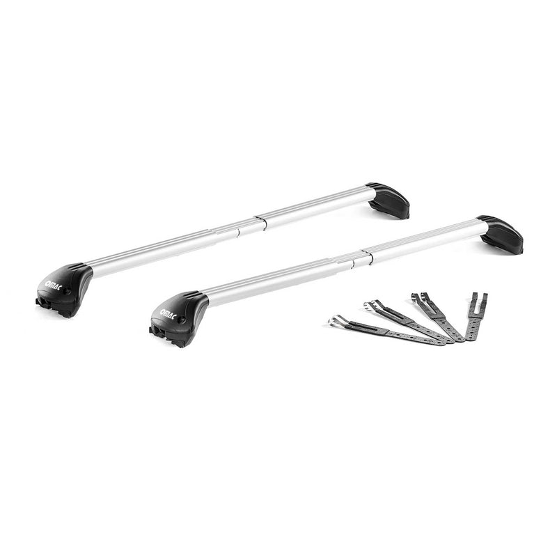 Barres de toit pour Peugeot Partner II III Rifter 2008-2025 3-5P Gris 2x ABE