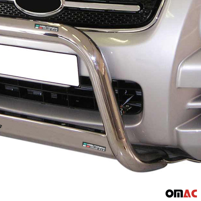 Pare-buffle Avant pour Kia Sportage 2004-2008 63 mm en Acier Gris