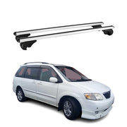 Barres de toit Transversales pour Mazda MPV 1999-2006 Aluminium Argent