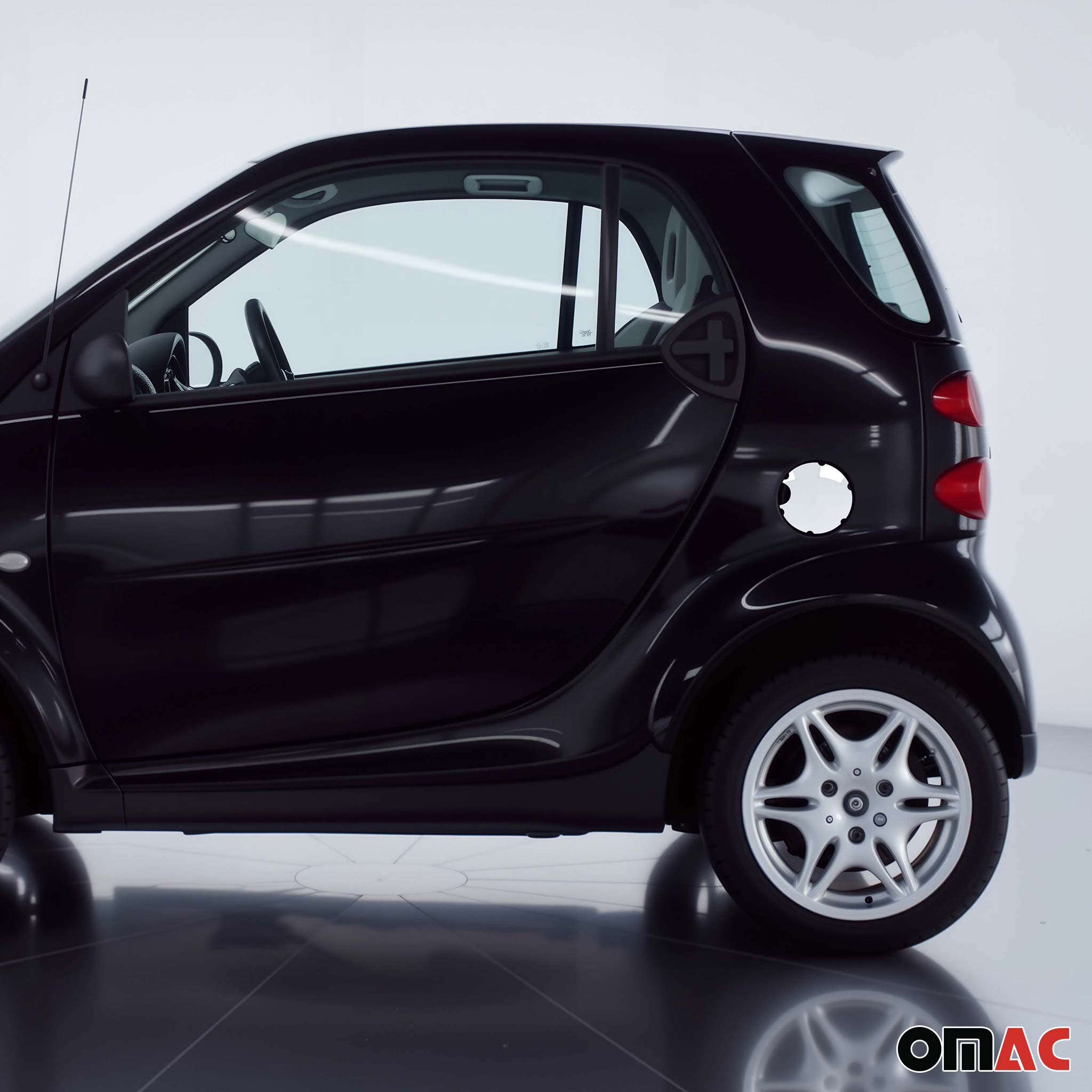 Bouchon de carburant pour Smart ForTwo W450 1998-2007 en acier inoxydable 2Pcs