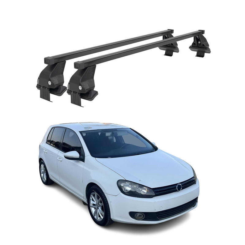 Barres Transversales Menabo pour VW Golf VI 2008-2012 5-portes Noir