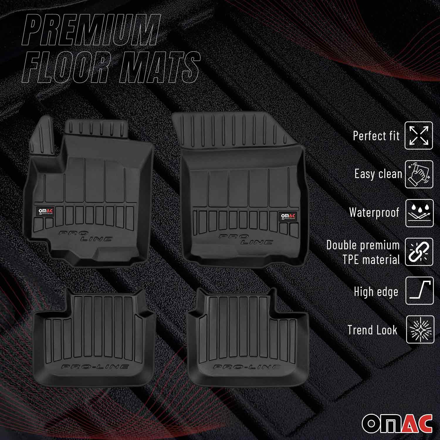 Tapis de Sol pour Fiat Sedici 2005-2014 TPE Noir
