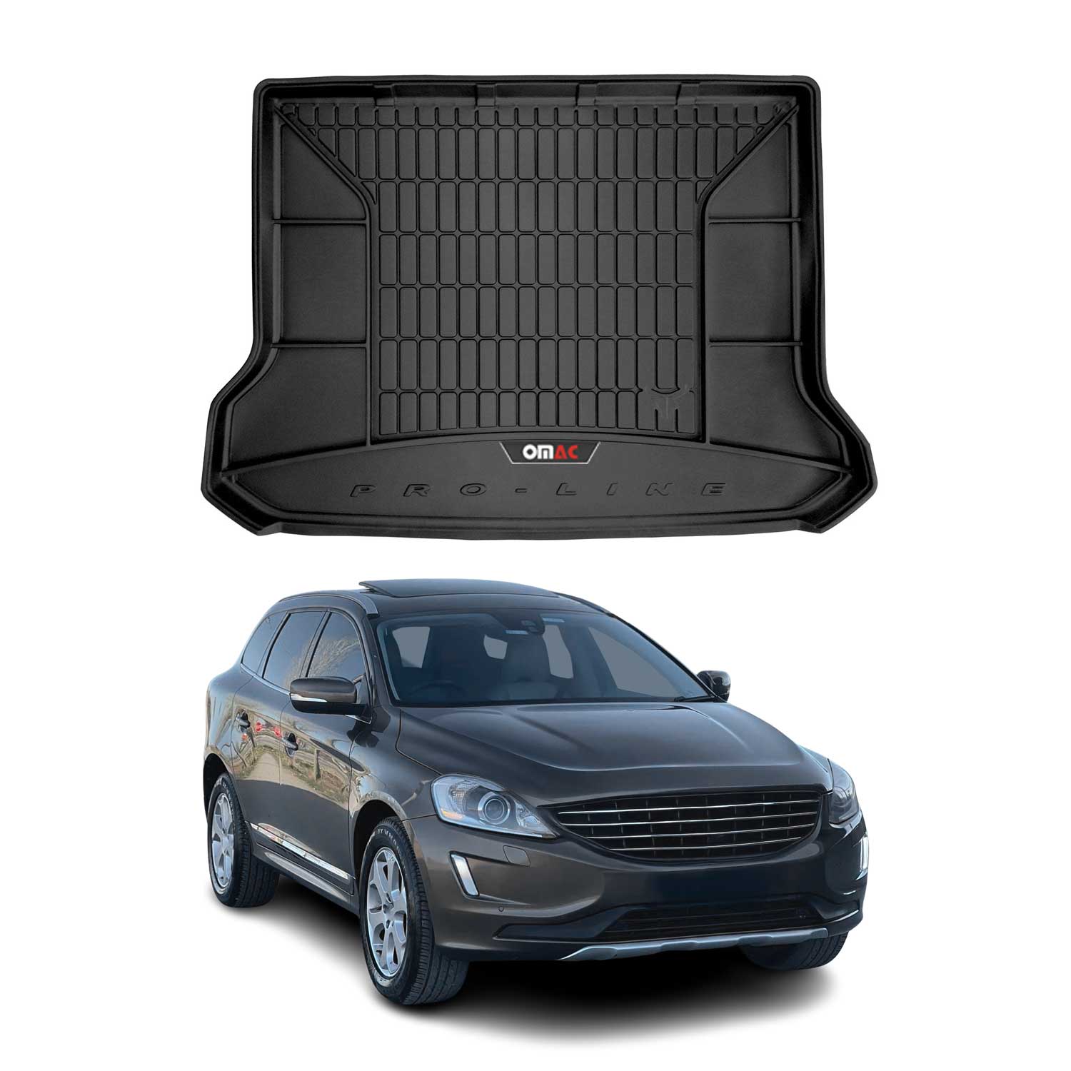 Tapis de Coffre pour Volvo XC60 2008-2017 TPE Noir