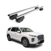 Barres de toit Transversales pour Hyundai Palisade 2020-2025 Alu Gris ABE