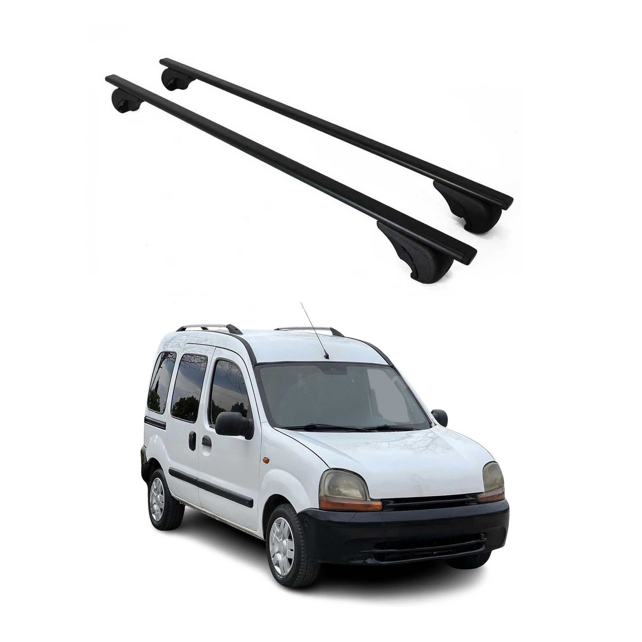 Barres de toit Transversales pour Renault Kangoo I 1997-2008 Fer Noir