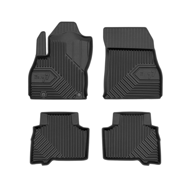 Tapis de Sol de Voiture pour Fiat Qubo 2008-2020 TPE Antidérapant Noir 4Pcs