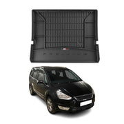 Tapis de Coffre pour Ford Galaxy 2006-2015 en Caoutchouc Noir